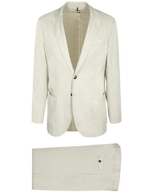 Dell'Oglio Single-Breasted Suit - White