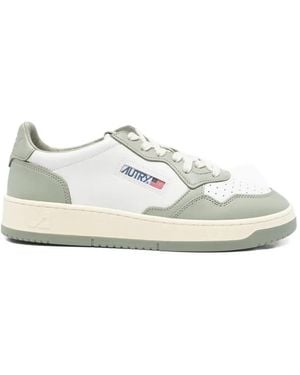 Autry Medalist Leather Trainers - White