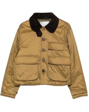 forte_forte Multi-Pocket Cropped Jacket - Metallic