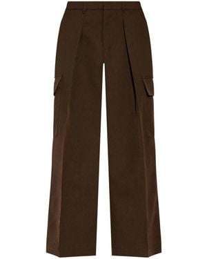 Burberry Straight Leg Cut Cargo Trousers - Brown