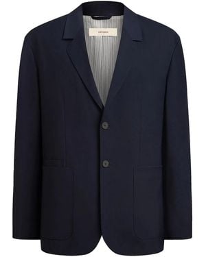 12 STOREEZ Wool-Blend Blazer - Blue