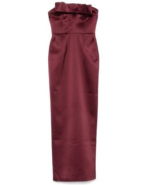 The New Arrivals Ilkyaz Ozel Vestido con hombros descubiertos - Rojo
