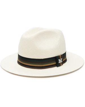 Max Mara Rodesia ハット - ホワイト