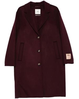 SOLOTRE Manteau À Boutonnage Simple - Red