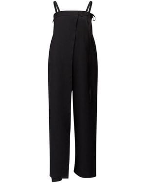 MM6 by Maison Margiela Single-Stitch Logo Playsuit - Black