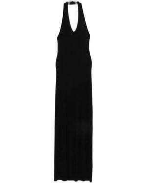 Enza Costa Ribbed Maxi Dress - Black