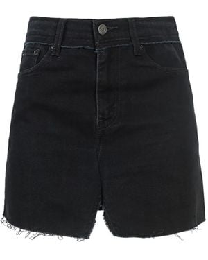 Vetements Asymmetric-Hem Denim Mini Skirt - Black