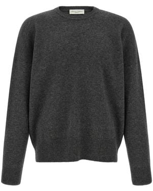 LARMERI STUDIO Jersey Con Hombros Caídos - Gris