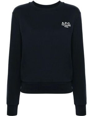 A.P.C. 'Boxy Rue Madame' Sweatshirt - Black