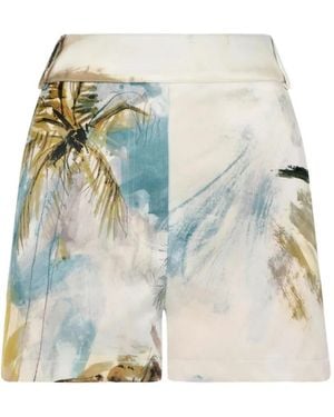 Oscar de la Renta Dominican Landscape Shorts - White