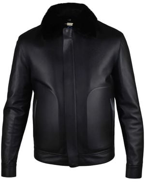 Billionaire Veste En Cuir - Blue