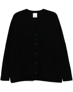 Allude Vネック カーディガン - ブラック