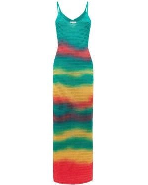 Laneus Knitted Sleeveless Dress - White