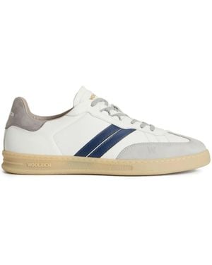 Woolrich Zapatillas Doubleu Tennis con raya lateral - Azul