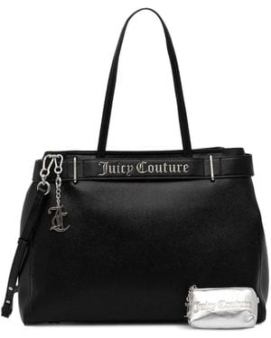 Juicy Couture Jasmine Logo-Charm Satchel - Black