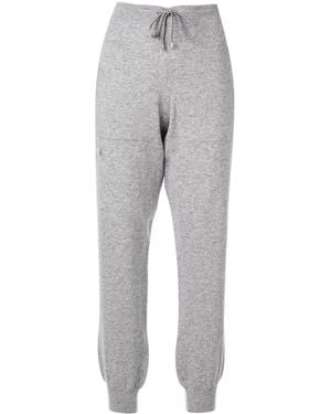 Barrie Knitted Track Pants - Gray