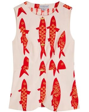 Never Fully Dressed Marina Sol Cotton Tank Top - Red