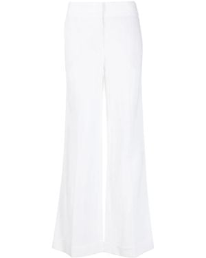 ..,merci Wide-Leg Mid-Rise Trousers - White
