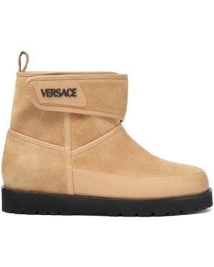 Versace Bastion Suède Laarzen - Naturel