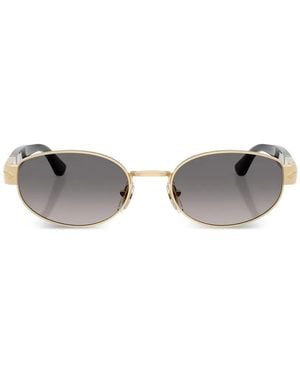 Persol Oval-Frame Sunglasses - Metallic
