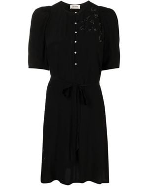 Zadig & Voltaire Rhinestone-Embellished Mini Dress - Black