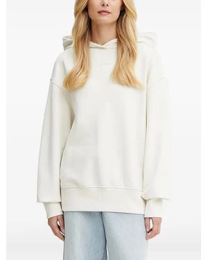 BOSS Sudadera con capucha y detalle de logo - Blanco