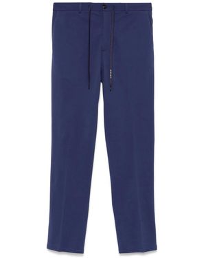 Circolo 1901 Piqué-Weave Trousers - Blue