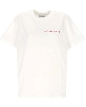 Maison Labiche Embroidered-Slogan T-Shirt - White