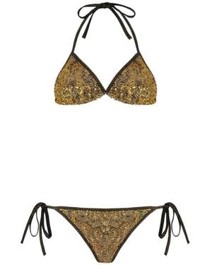 Missoni Bikini Verfraaid Met Pailletten En Chevron Streep - Metallic