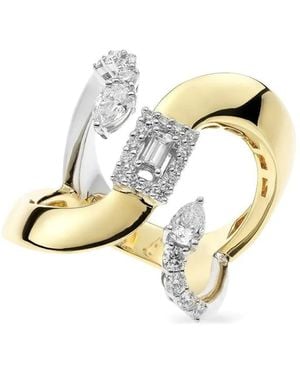 YEPREM 18K Diamond Ring - Metallic