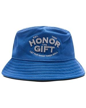 Honor The Gift Embroidered Bucket Beanie - Blue