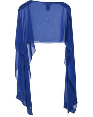 Talbot Runhof Georgette Cape - Blue