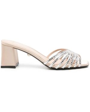 ALEVI Mules Vittoria con tacón de 70 mm - Neutro