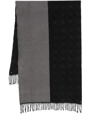 Guess Fringed Scarf - ブラック