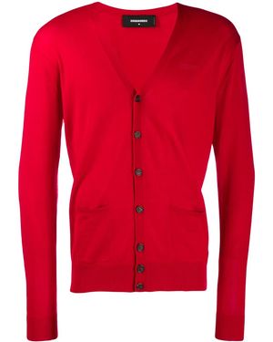 DSquared² Slim-Fit Cardigan - Red