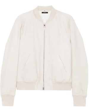 Tom Ford Crocodile-Embossed Bomber Jacket - White