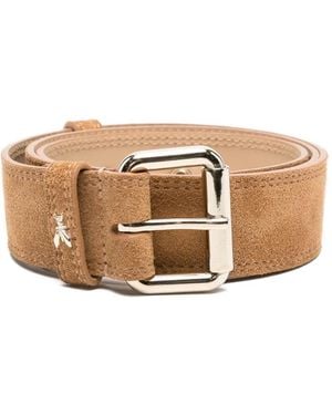 Patrizia Pepe Suede Buckle Belt - Pink