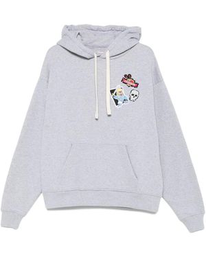 Charles Jeffrey Barbarian-Patch Hoodie - White