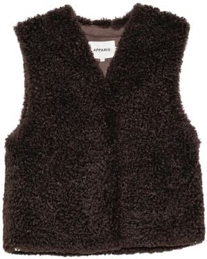 Apparis Lyle Bouclette Vest - Black