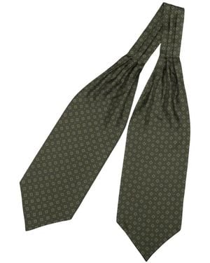 Elizabetta Corbara Medallion-Print Cravat Tie - Green