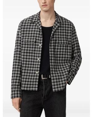 AllSaints Horton Checked Shirt - Black