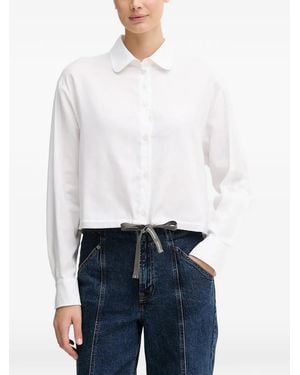Colmar Tie-Waist Shirt - White