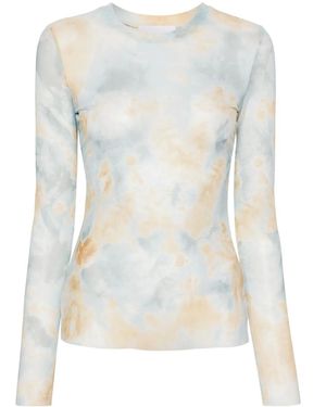 Erika Cavallini Semi Couture グラフィック トップ - ブルー