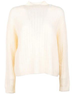Vicario Cinque Ribbed-Knit Sweater - White