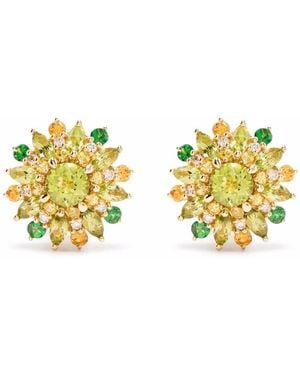 Stefere 18Kt Multi-Stone Earrings - Yellow