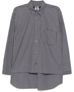 COMME DES GARÇON BLACK チェック シャツ - グレー