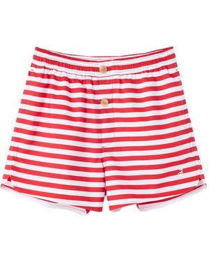 Jacquemus Puntini Striped Swim Shorts - Red