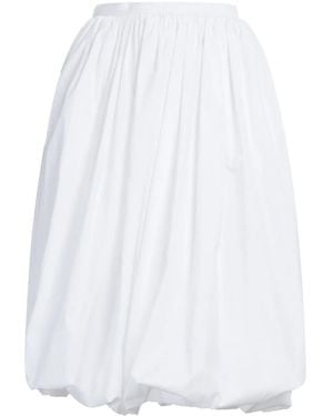 Marni Puffball-Hem Midi Skirt - White