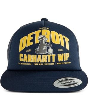 Carhartt Underground Graphic-Print Snapback Cap - Blue