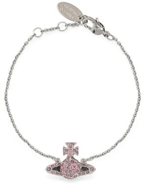 Vivienne Westwood Orb Crystal-Embellished Bracelet - Metallic